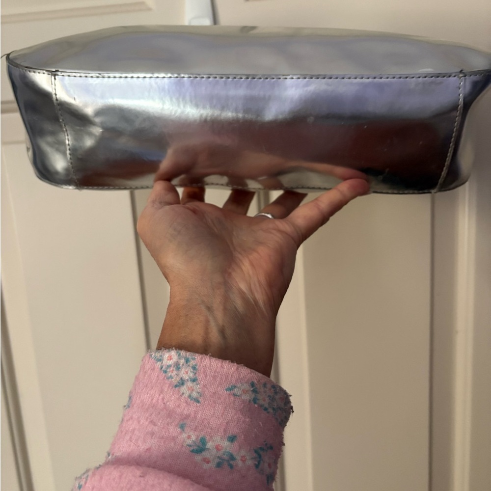 Sondra Roberts Metallic Silver Two Way Bag - Picture 5 of 14